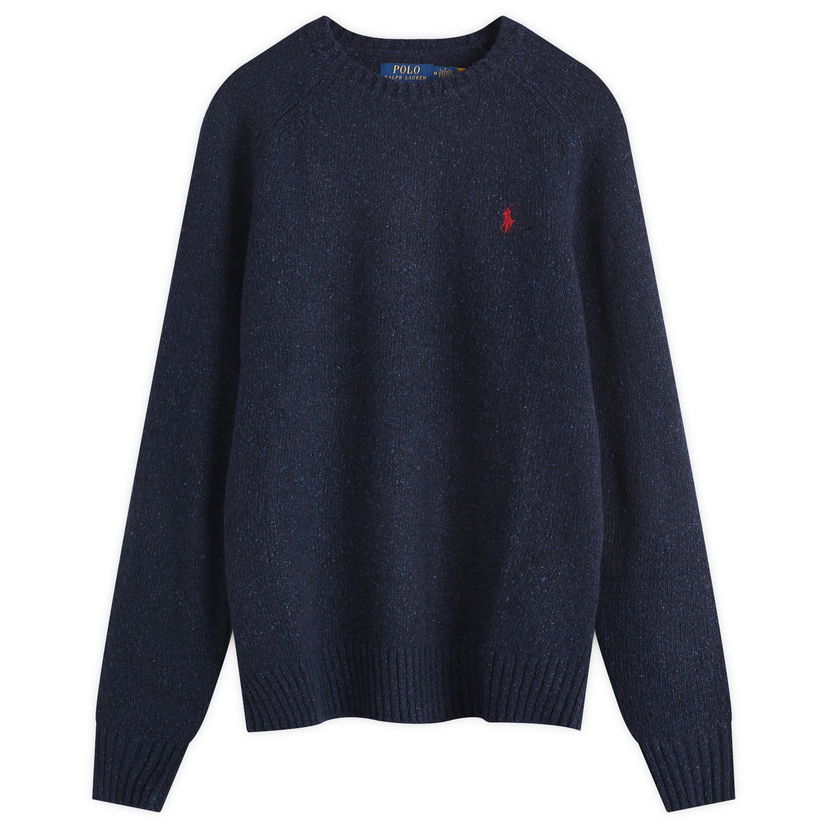 Villapaita Polo by Ralph Lauren Knit Donegal Sweatshirt Sininen | 710946146001