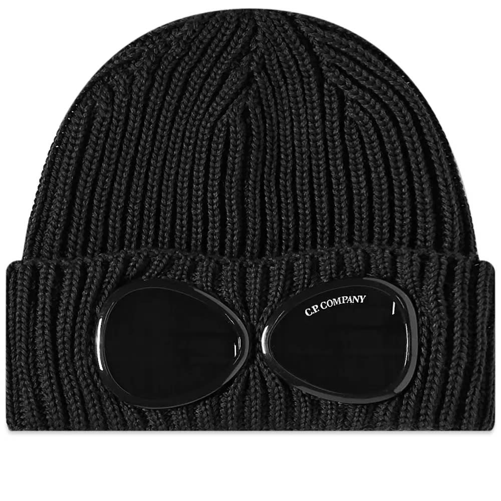 Pipo C.P. Company Goggle Beanie Musta | 13CMAC122A-005509A-999, 0