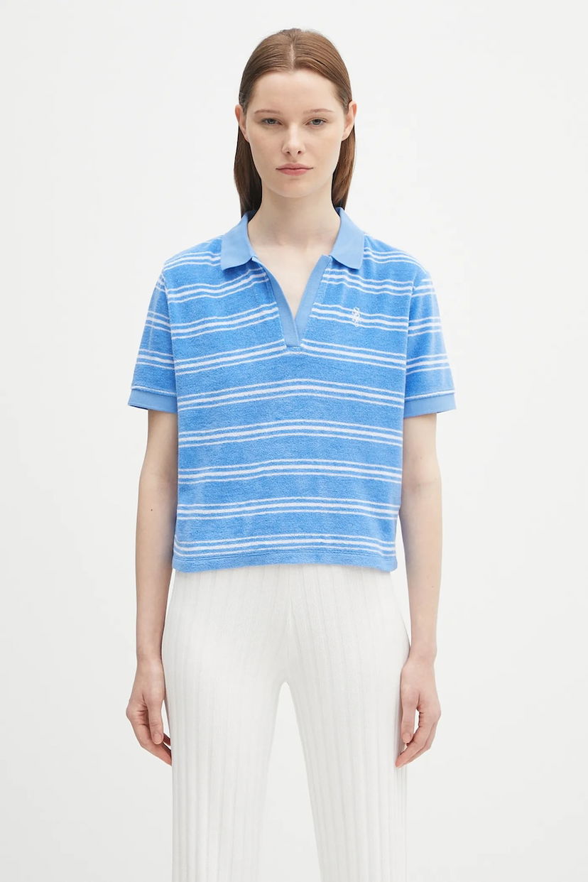 Poolopaita Sporty & Rich Sporty & Rich Src Terry Polo Shirt Sininen | TO001620302BL24