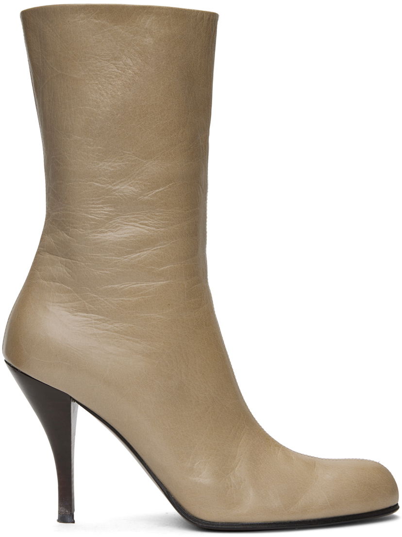 Vaatteet The Row The Row Liv Kid Leather Boots Beige | F1472-L34