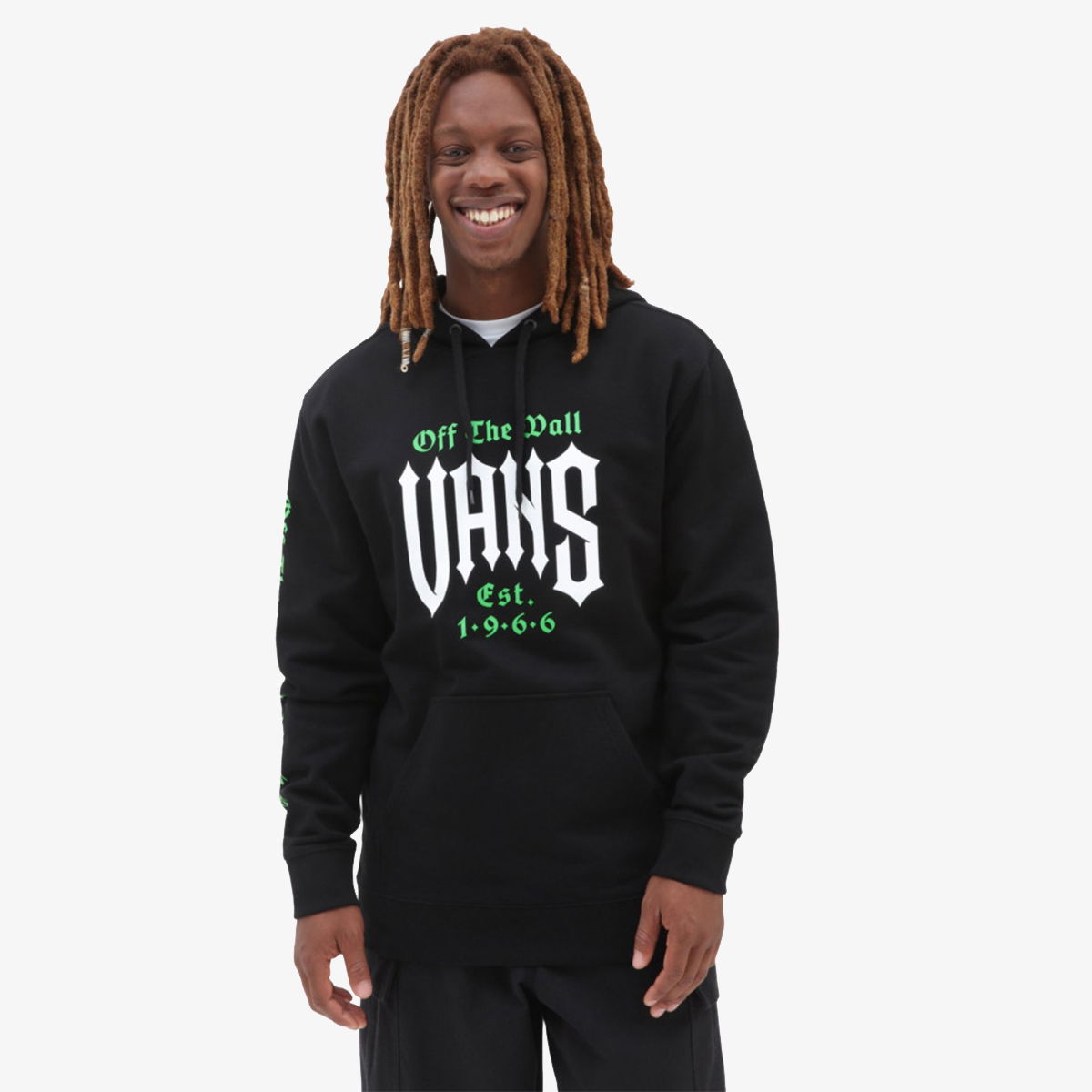 Huppari Vans Black Hoodie with Logo Print Musta | VN000086BLK, 0