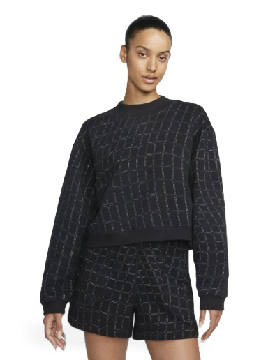 Huppari Nike Yoga Therma-FIT Luxe Crew-neck Sweatshirt Musta | DV4317-010