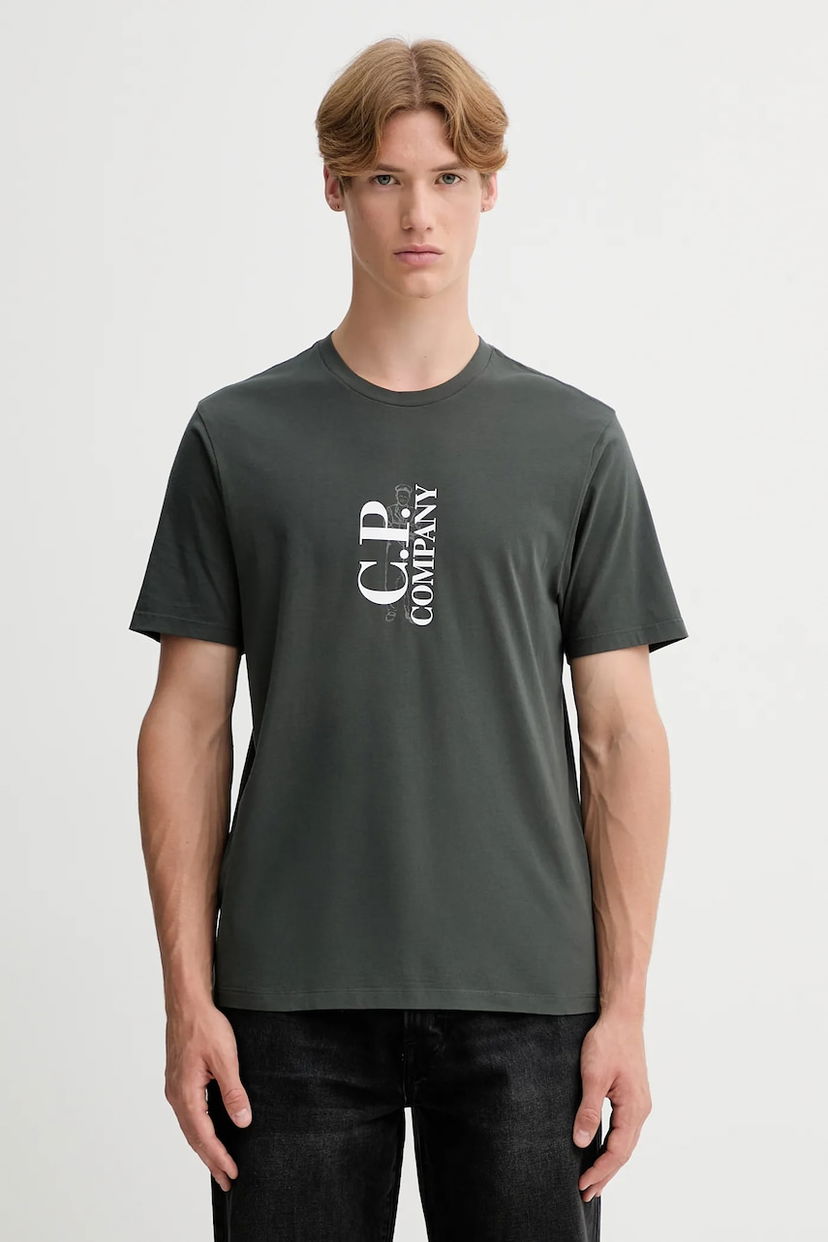 T-paita C.P. Company C.P. Company T-Shirt with Print Vihreä | 19CMTS091A005100W