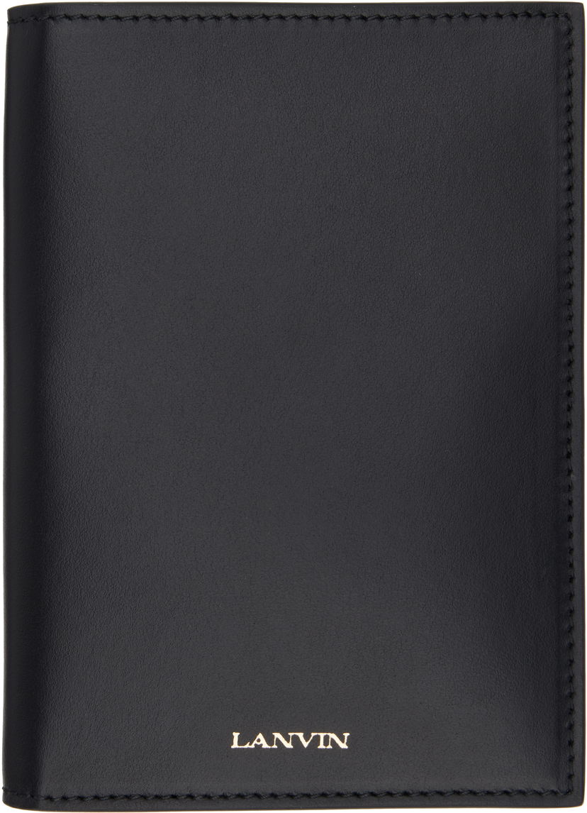 Lompakko LANVIN Lanvin Calfskin Passport Holder Musta | LW-SLSYPH-SMLE-P25