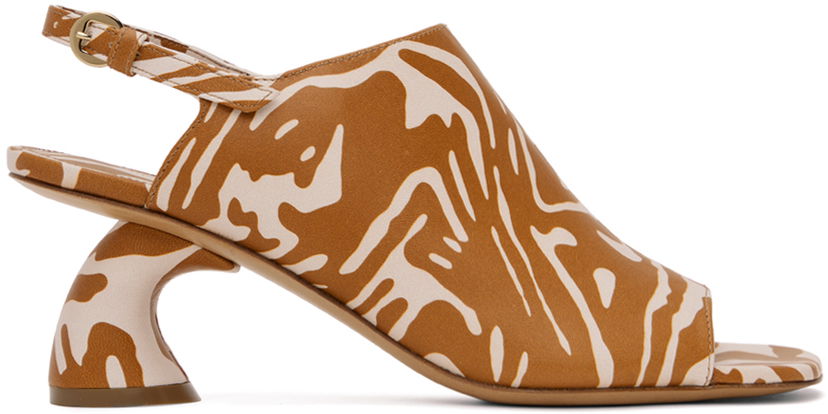 Asusteet Dries Van Noten Dries Van Noten Open Toe Heeled Sandals Ruskea | WS241-663-554