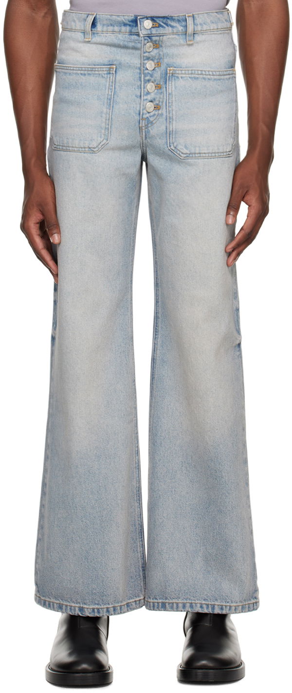 Jeans Courrèges Courrèges Multiflex Wide Leg Jeans Sininen | 124DPA201DE0016