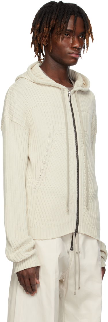Huppari Rick Owens Rick Owens Hollywood Zip Hoodie Harmaa | RU01E5614 KEC, 4