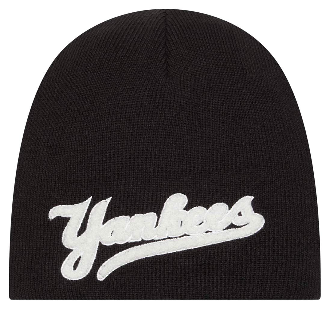 Pipo New Era New Era New York Yankees Chenille Beanie Musta | 60493061-60493061, 0