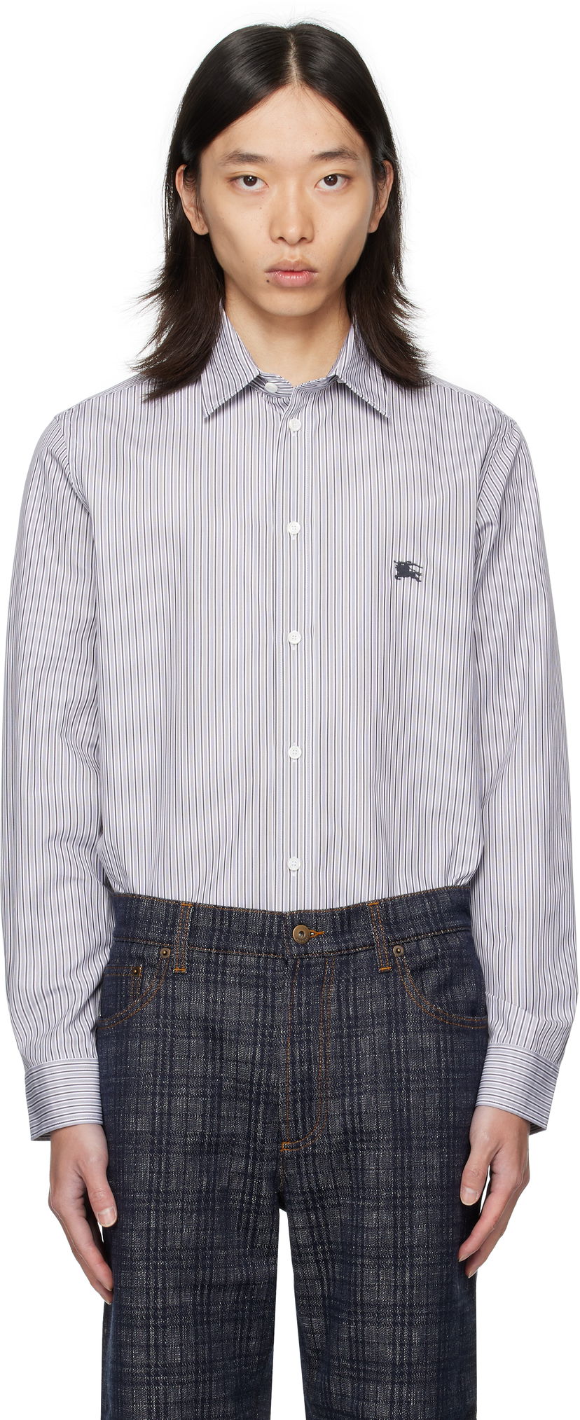 Paita Burberry Burberry Striped Cotton Shirt Monivärinen | 8110883