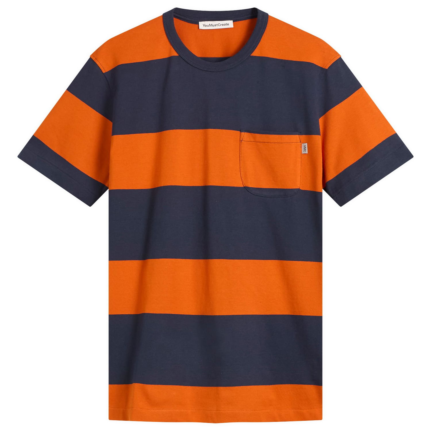 T-paita YMC YMC Wild Ones Block Stripe T-Shirt Oranssi | P6ZAM-40, 0