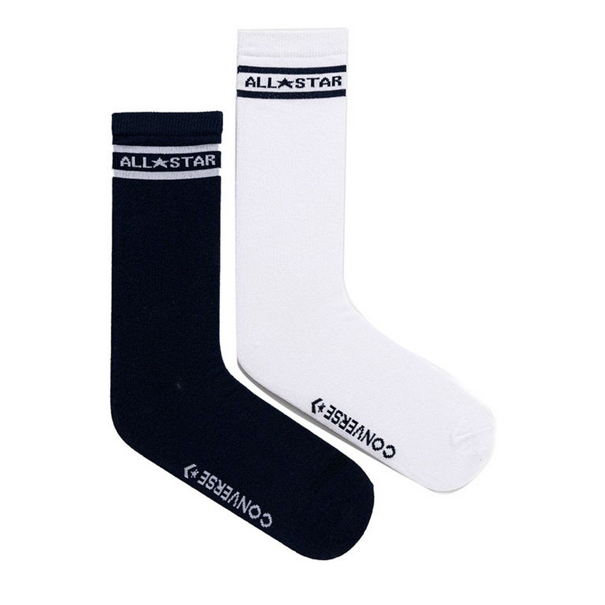 Sukat Converse Double Stripe Crew Socks Valkoinen | E1026A-2020, 0