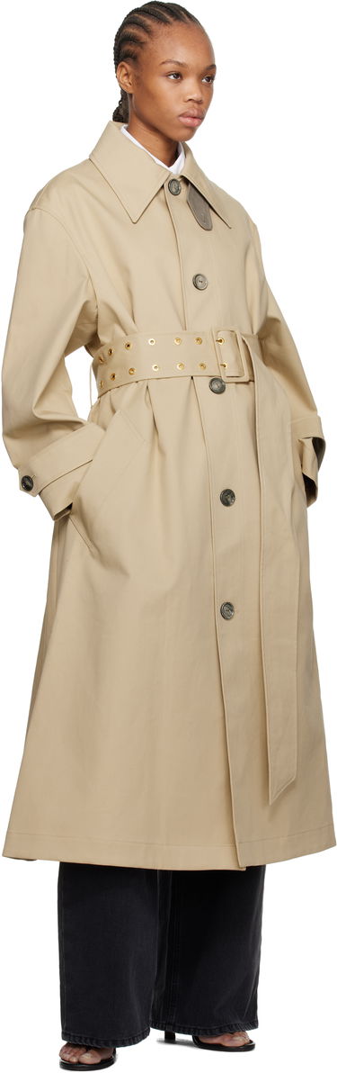 Trenssitakki AMI AMI Paris Belted Coat Beige | FJK521.CO0081, 3