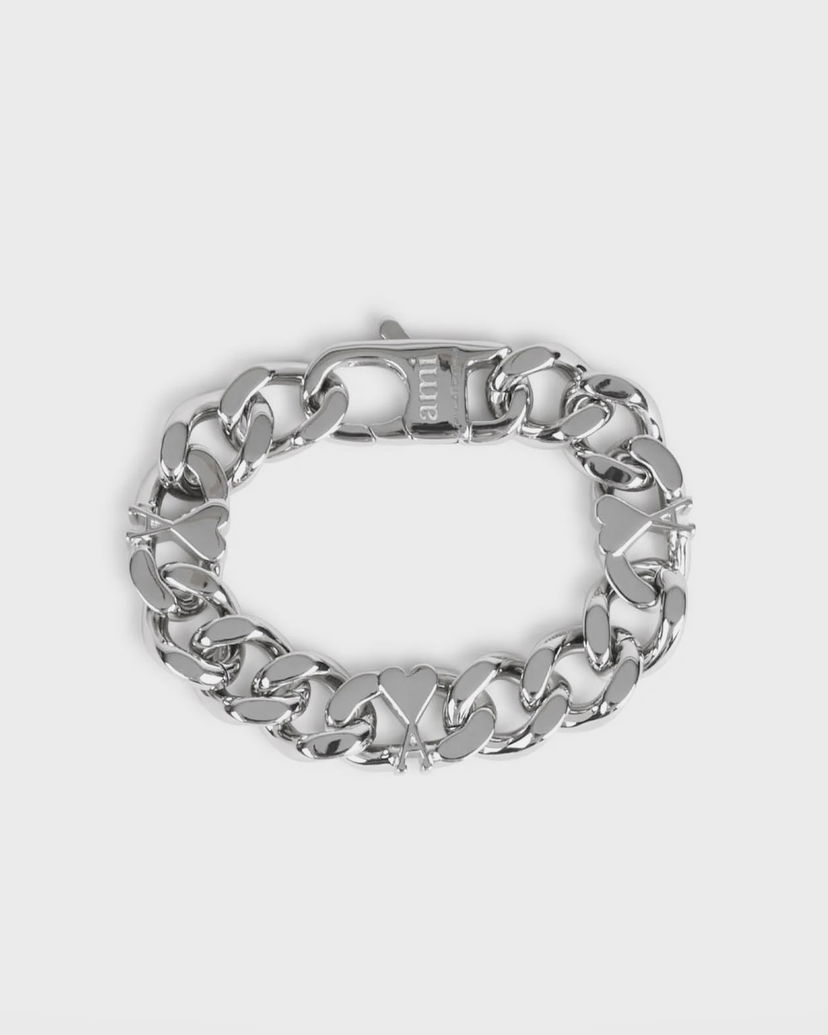 Rannerengas AMI Chain Bracelet with Heart Accent Metallinen | UJW927.361-900