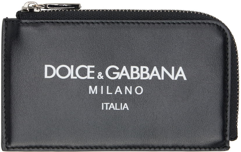 Lompakko Dolce & Gabbana Black Logo Card Holder Musta | BP3274AN244