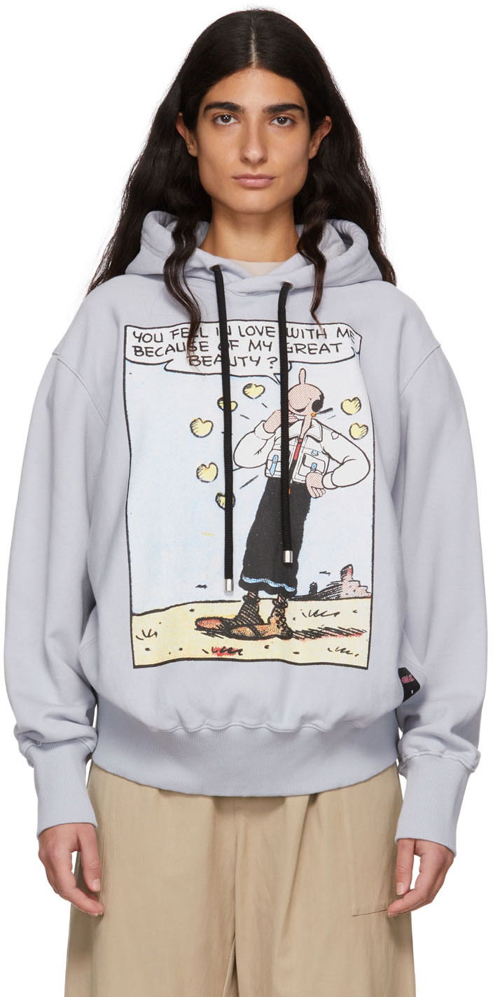 Huppari Moncler Genius 2 1952 Oyl Hoodie Sininen | H10948G00003M1808