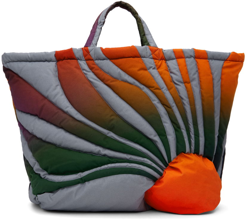 Kangaskassi ERL Sunset Puffer Tote Bag Oranssi | ERL05K004