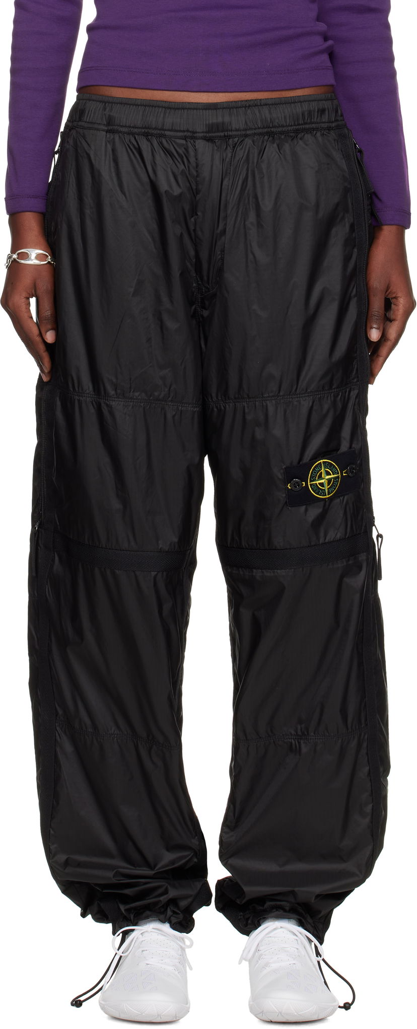 Housut Stone Island Stone Island Ripstop Light HT Nylon Trousers Musta | K2S15 3100027 S0163