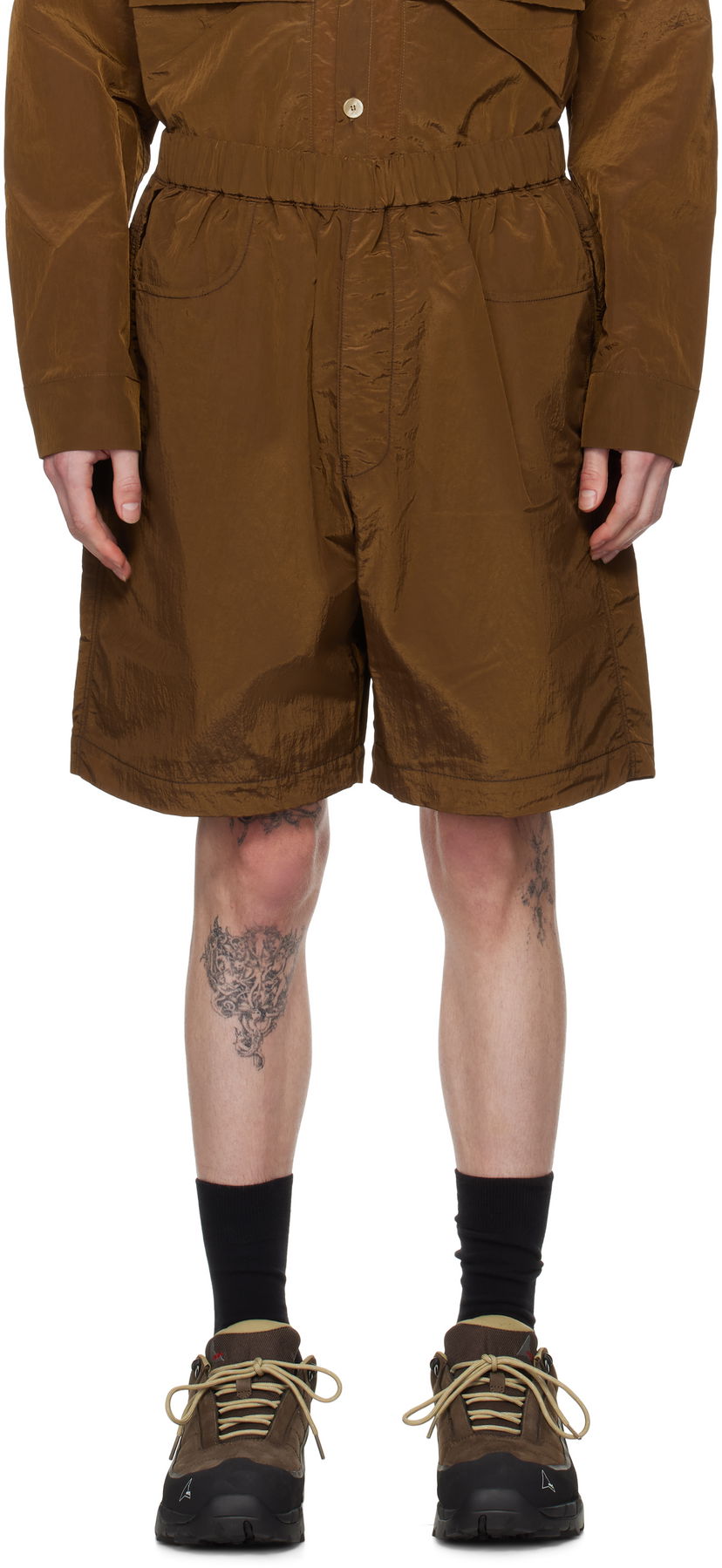 Shortsit Ranra RANRA Stroller Shorts Ruskea | AMSS25SH01551