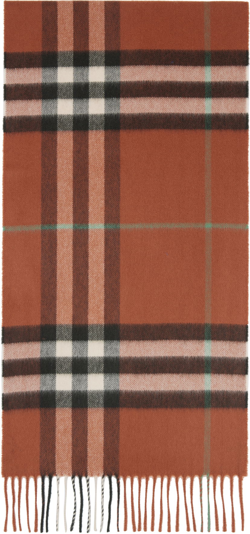 Huivi Burberry Burberry Check Cashmere Scarf Oranssi | 8112643
