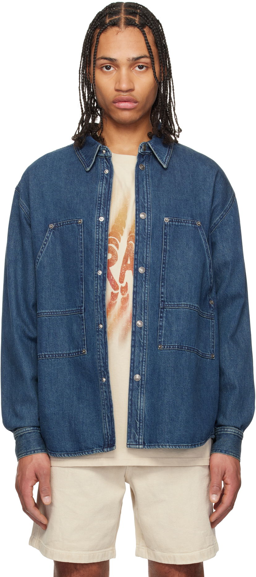 Paita ISABEL MARANT Isabel Marant Owenn Denim Shirt Sininen | CH0208HA-C1H06H