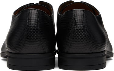 Vaatteet BOSS BOSS Structured Leather Derbys Musta | 50499843, 1