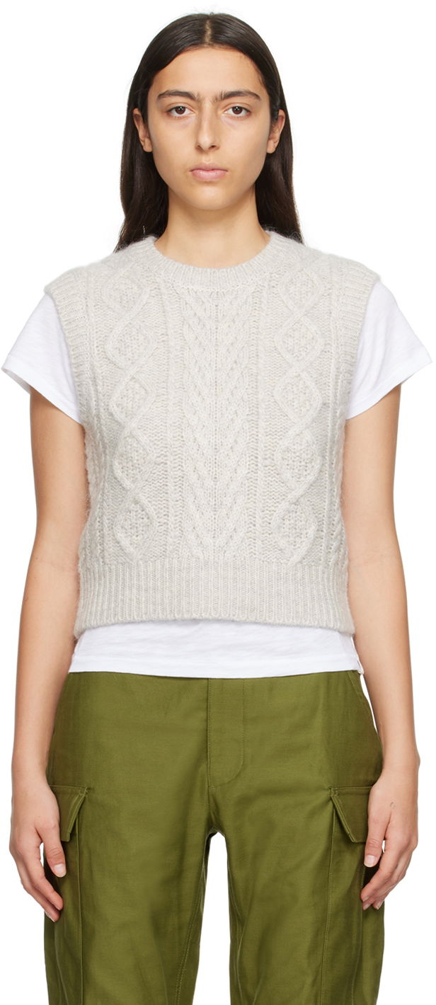 Villapaita rag & bone rag & bone Brody Knit Vest Harmaa | WAS23F035SL35