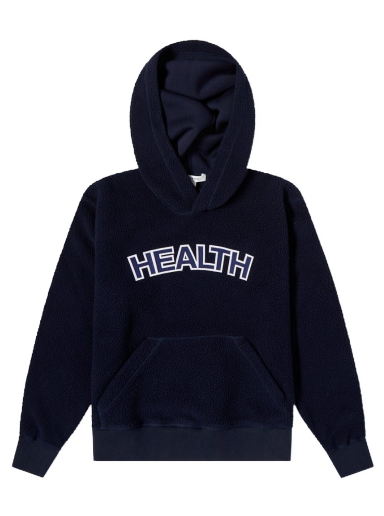 Huppari Sporty & Rich Health Sherpa Hoodie Tummansininen | HO664NA