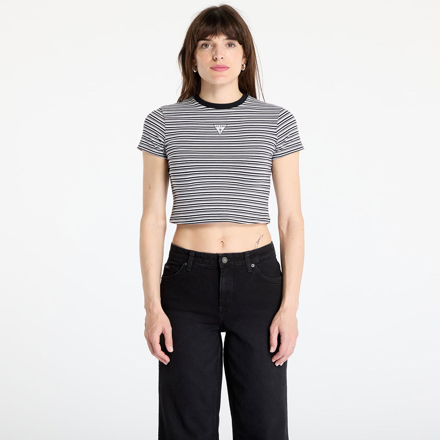 Crop top GUESS GUESS Originals Go Core Stripe Baby Print Crop Top Monivärinen | W5GI57J1314-S781, 0