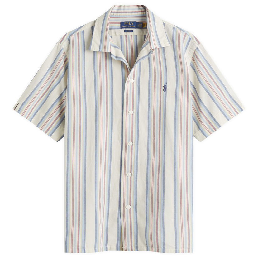 Paita Polo by Ralph Lauren Ralph Lauren Classic Fit Stripe Vacation Shirt Beige | 710965813001