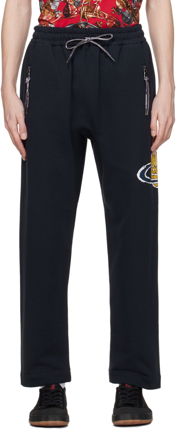 Verryttelyhousut Vivienne Westwood Time Machine Sweatpants Tummansininen | 3J01000K-J0006-