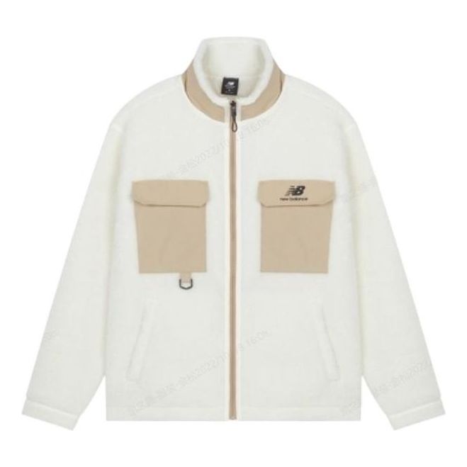 Huppari New Balance Sportswear Fleece Jacket Valkoinen | AMJ23358-CIC