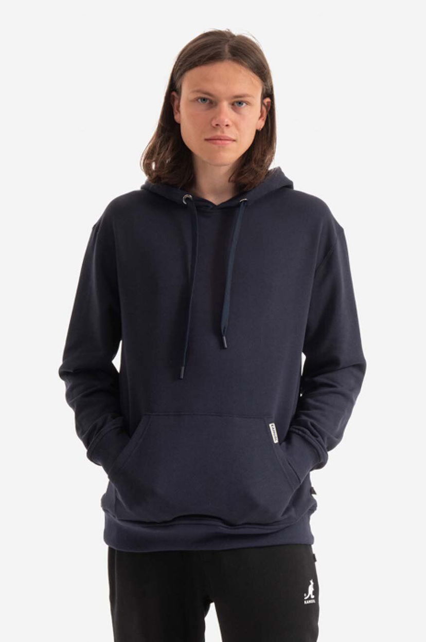 Huppari Kangol Hoodie With Hood Tummansininen | KLHB005