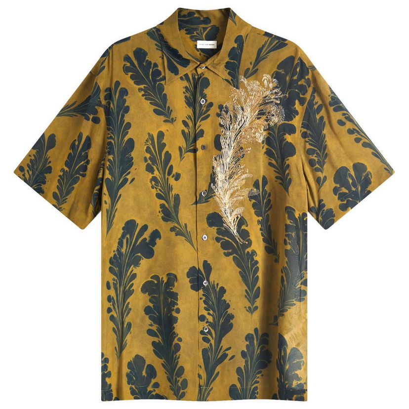 Paita Dries Van Noten Dries Van Noten Cassidye Vacation Shirt, Size Large Ruskea | 251-020751-1004-205