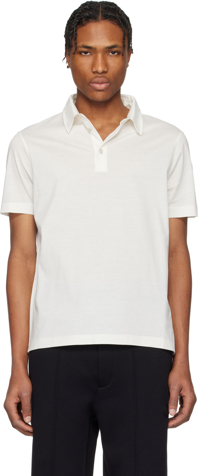 Poolopaita Moncler Moncler Archivio Short Sleeve Polo Valkoinen | K10918A000188390X