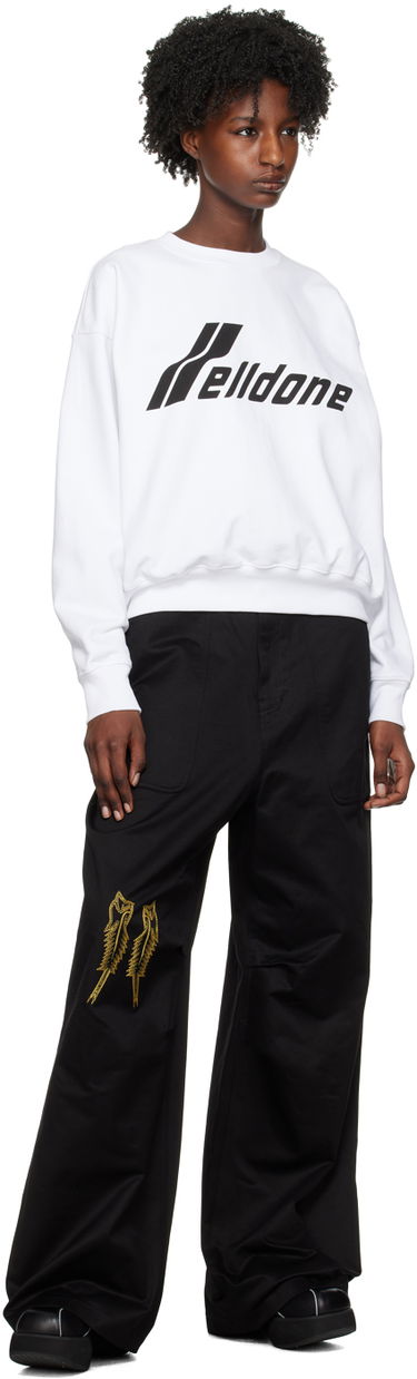 Cargo housut We11done We11done Embroidered Wide Leg Trousers Musta | WD-PT1-23-252-M-BK, 3
