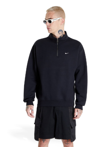 Huppari Nike Solo Swoosh1/4-Zip Top Musta | DQ5209-010