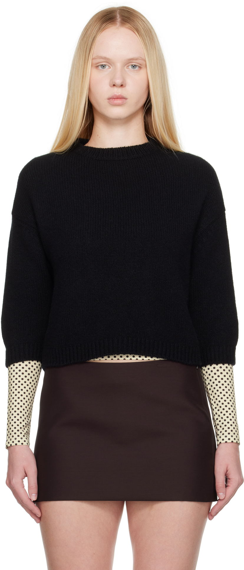 Villapaita Khaite KHAITE Sabina Knit Sweater Musta | 8274645