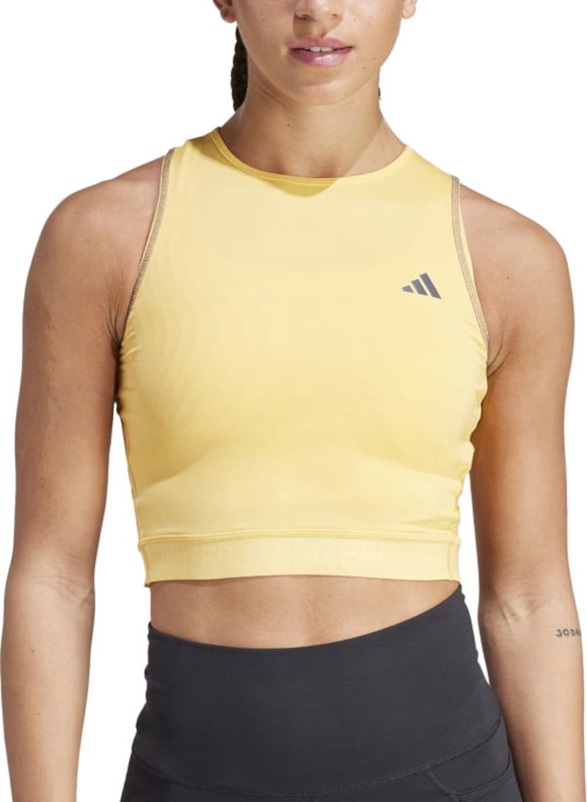 Tankkitoppi adidas Performance adidas Adizero L CR TANK Keltainen | in1171