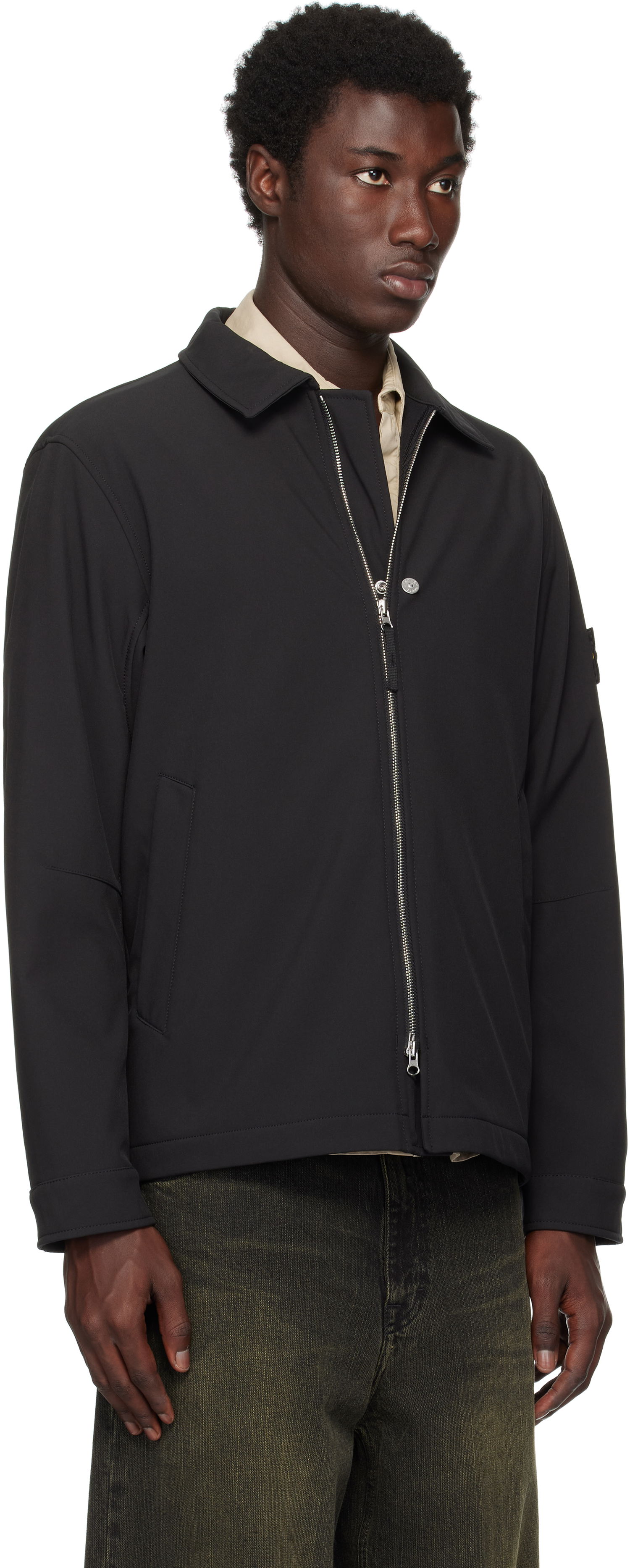 Takki Stone Island Soft Shell Jacket Musta | S15 Q100003 S0B22, 1