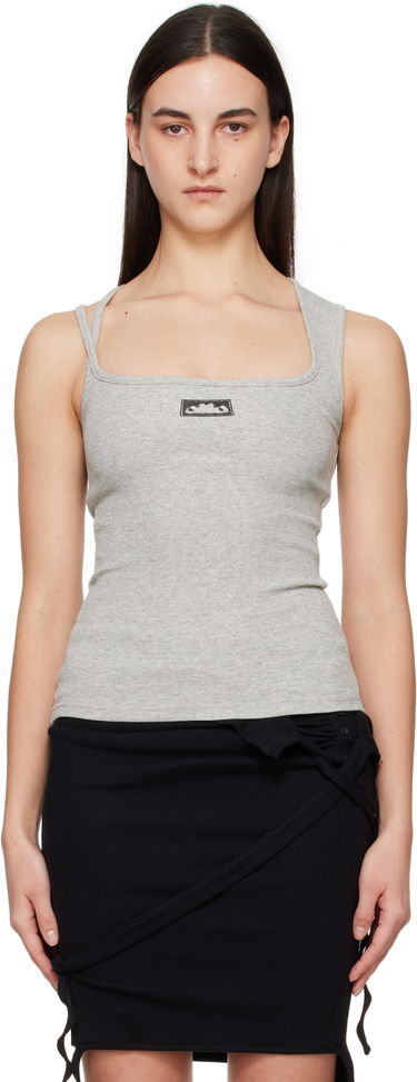 Tankkitoppi Ottolinger Ottolinger Square Neck Tank Top Harmaa | 10410100402, 0