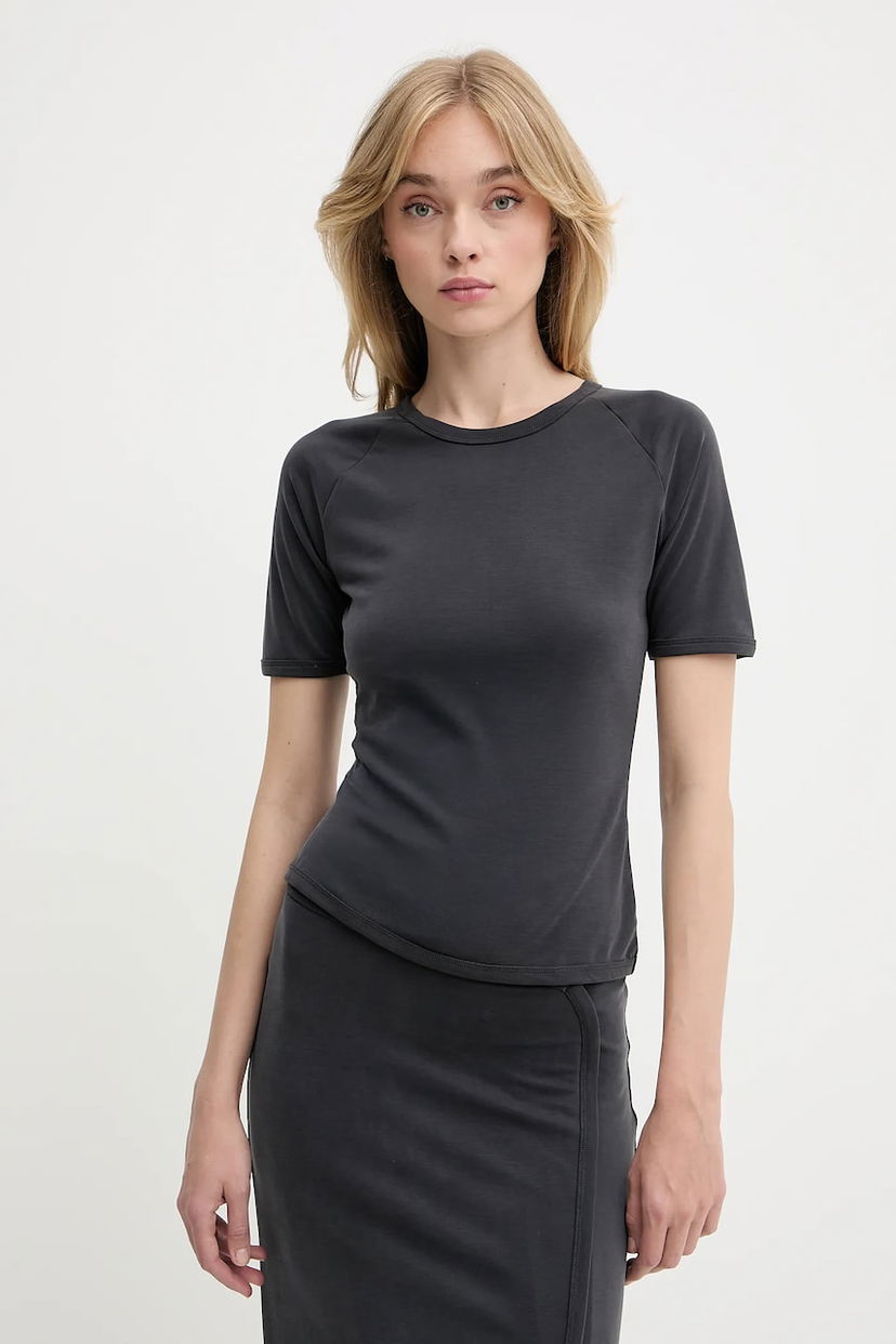 T-paita Samsoe Samsoe Samsoe Samsoe SASUS T-Shirt Musta | F25200040