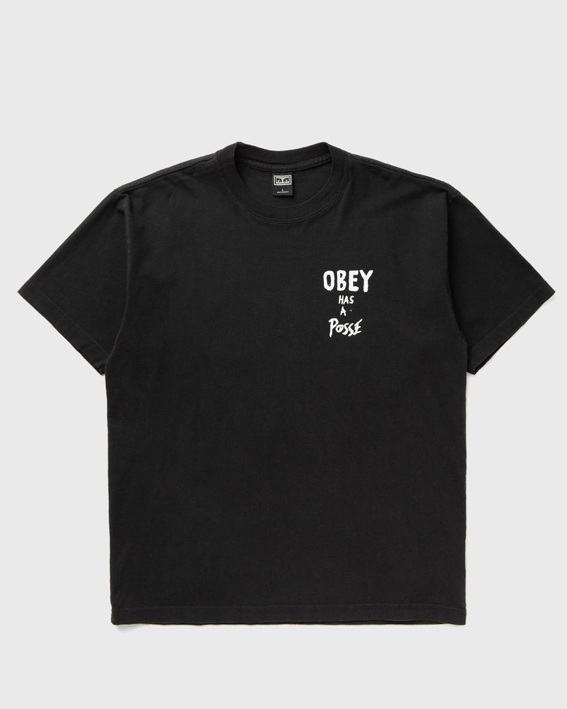 T-paita OBEY Posse Print T-Shirt Musta | 166913915-VBL