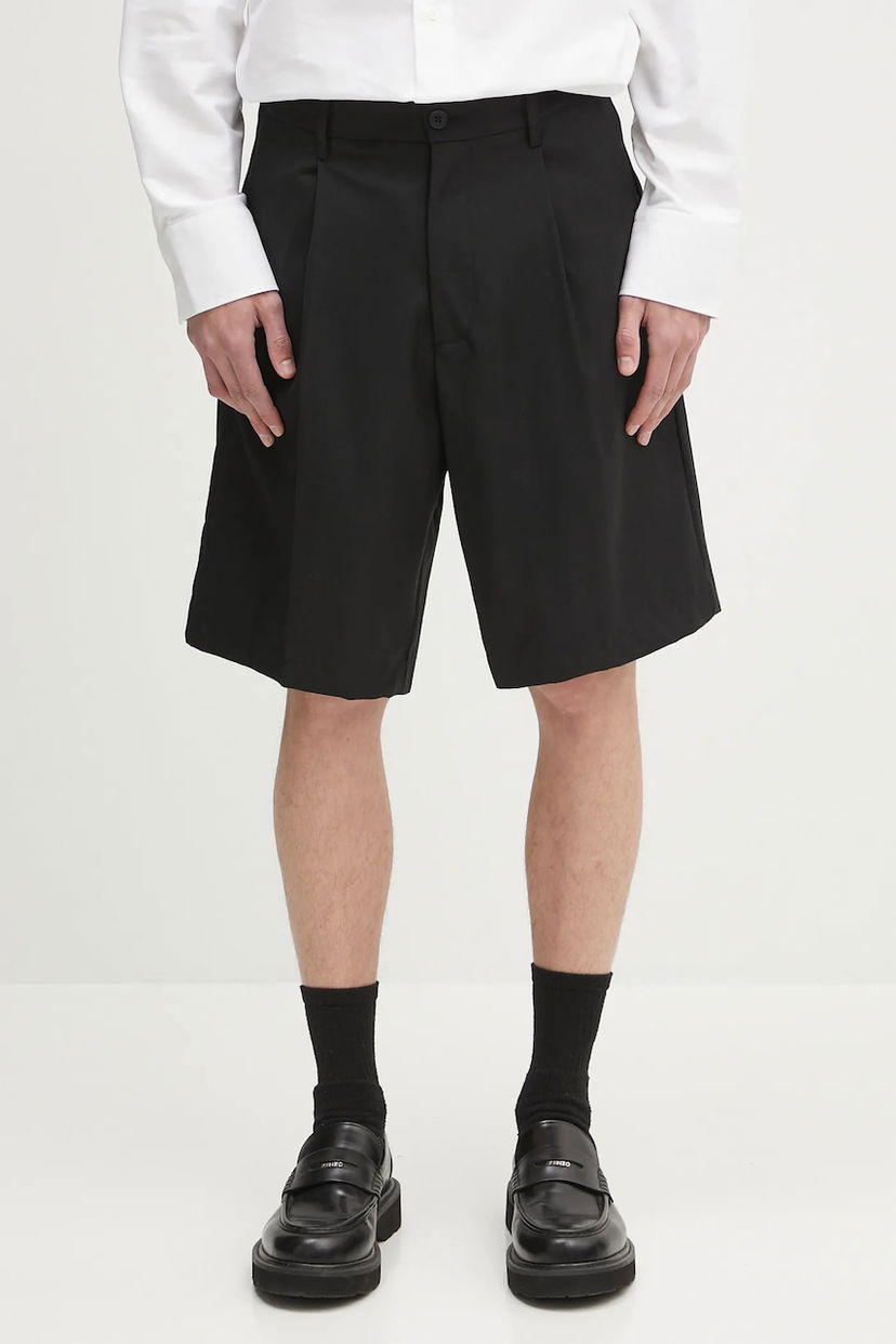 Shortsit Samsoe Samsoe Samsoe Samsoe SAMANDLA Pleated Shorts Musta | M25100074