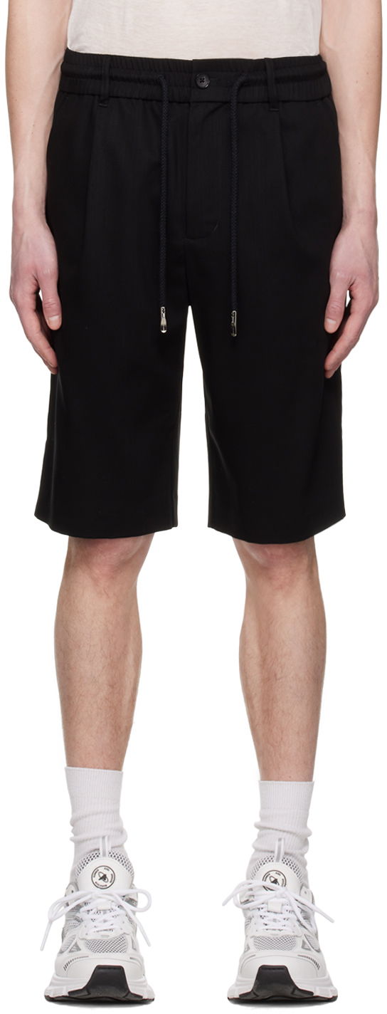 Shortsit Feng Chen Wang Feng Chen Wang Pleated Shorts Musta | FMS15ST01