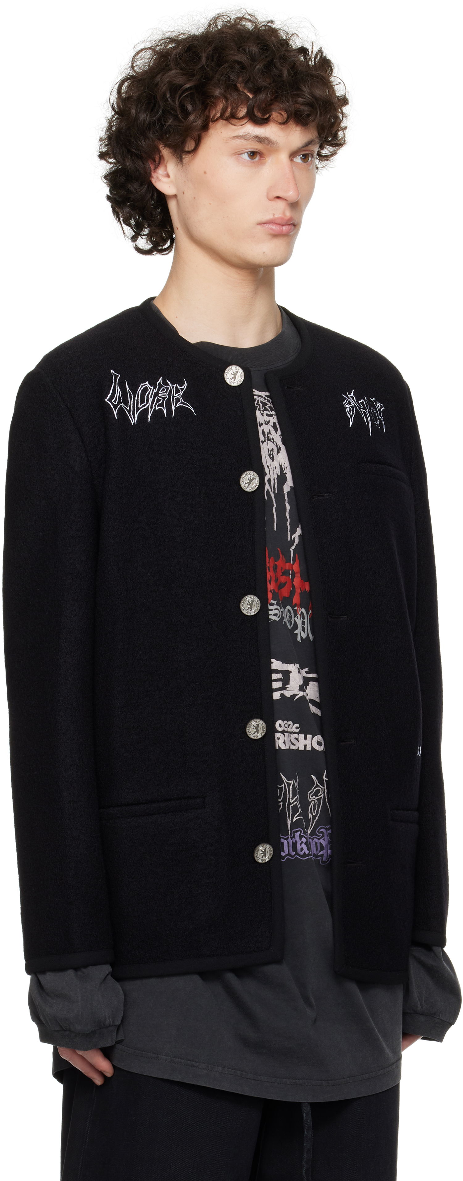 Takki 032C Ghost Writer Wool Jacket Musta | S25-MRW-1701-000, 1