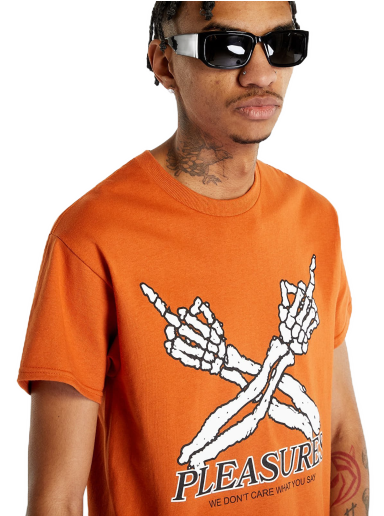 T-paita Pleasures Don't Care T-Shirt Oranssi | P23SP051 ORANGE