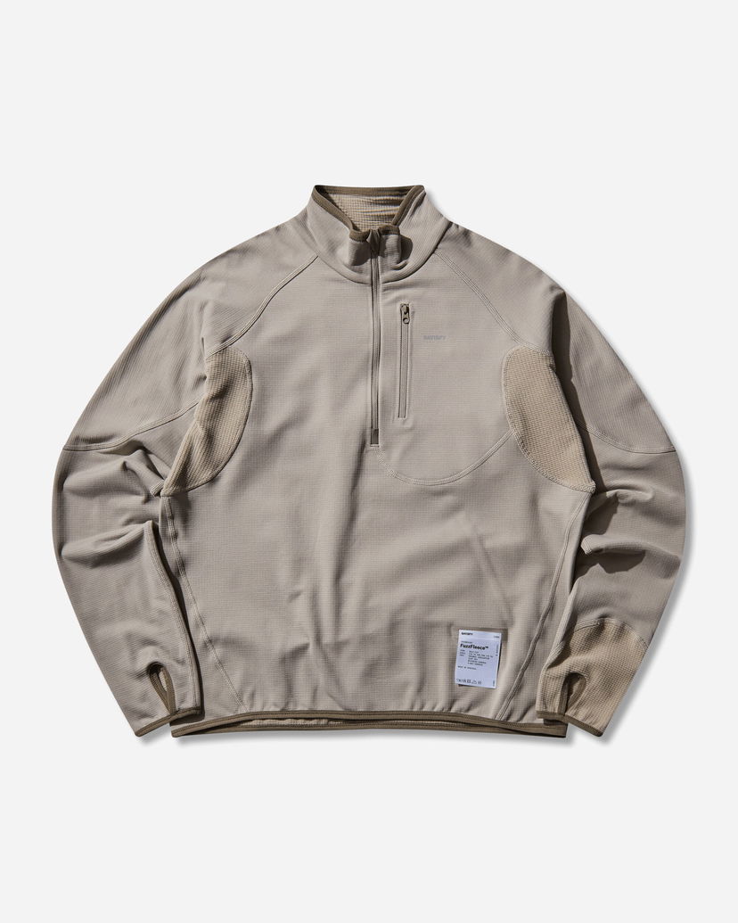 Huppari Satisfy GhostFleece Half-Zip Sweatshirt Beige | 21005 81401