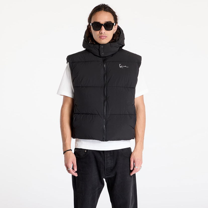 Liivi Karl Kani Small Signature Puffer Vest Black S Musta | 60720004
