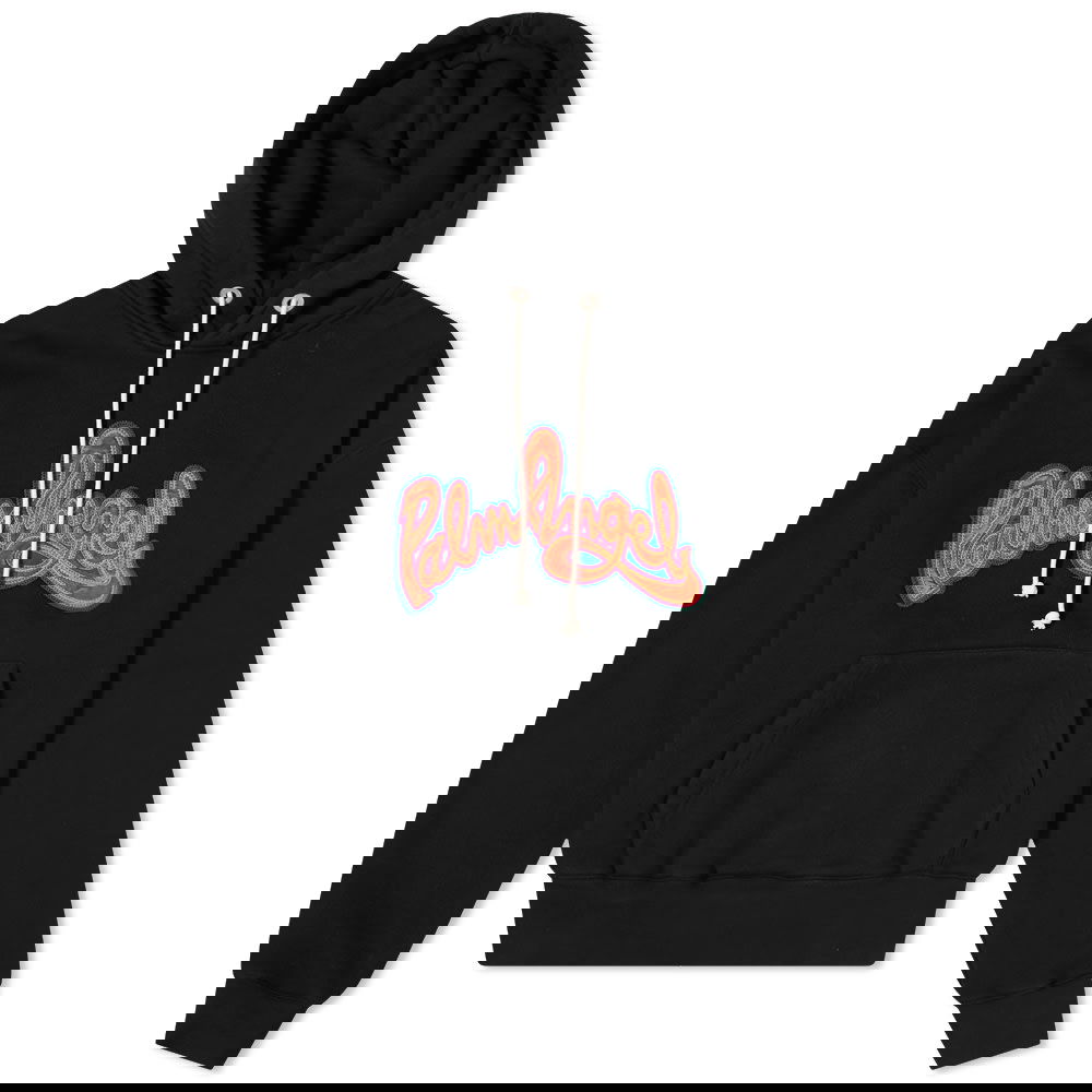 Huppari Palm Angels Script Logo Popover Hoody Musta | PMBB058F21FLE0051020, 0