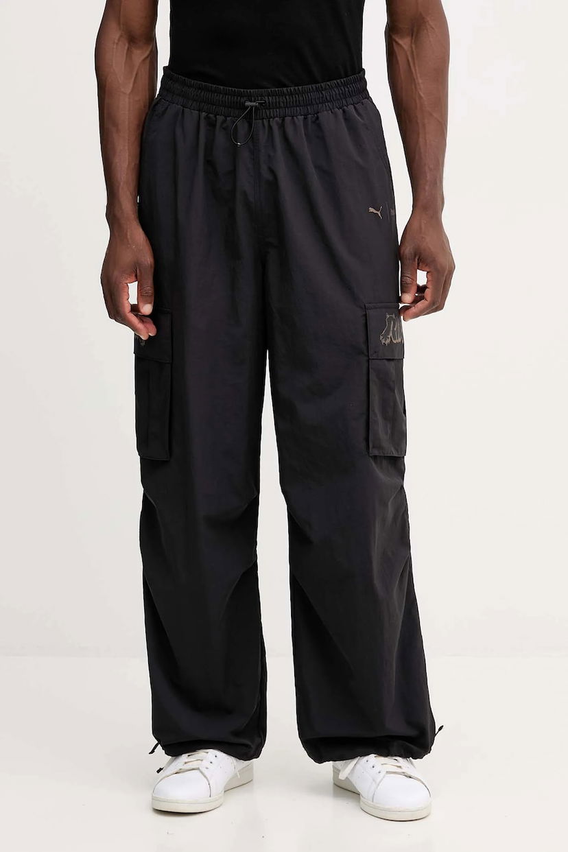 Cargo housut Puma PUMA x RIPNDIP Loose Fit Cargo Track Pants Musta | 632417